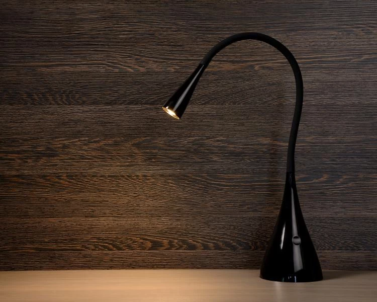 Lucide ZOZY - Schreibtischlampe - LED Dim. - 1x4W 3000K - Schwarz - Atmosphäre 2